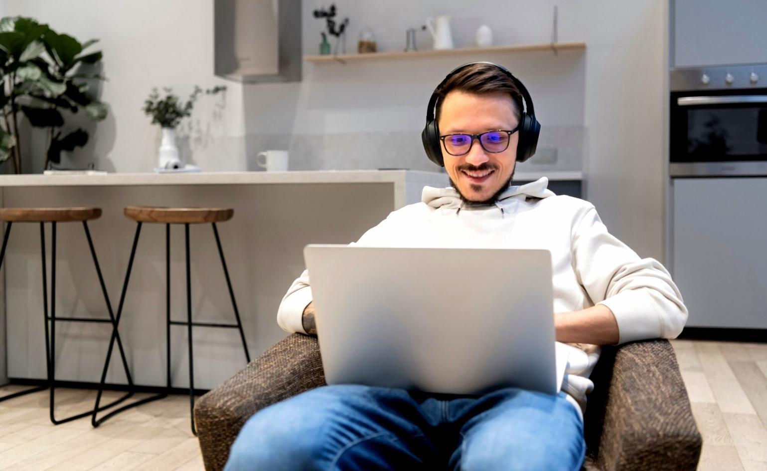 Educational workspace with financial charts and learning materials